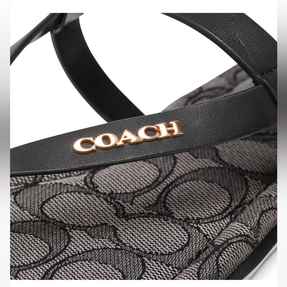COACH
Women's Josie Strappy Flat Sandals in black - Picture 5 of 7
